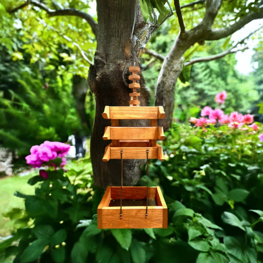 Chiisai Asian Style Platform Bird Feeder (small)