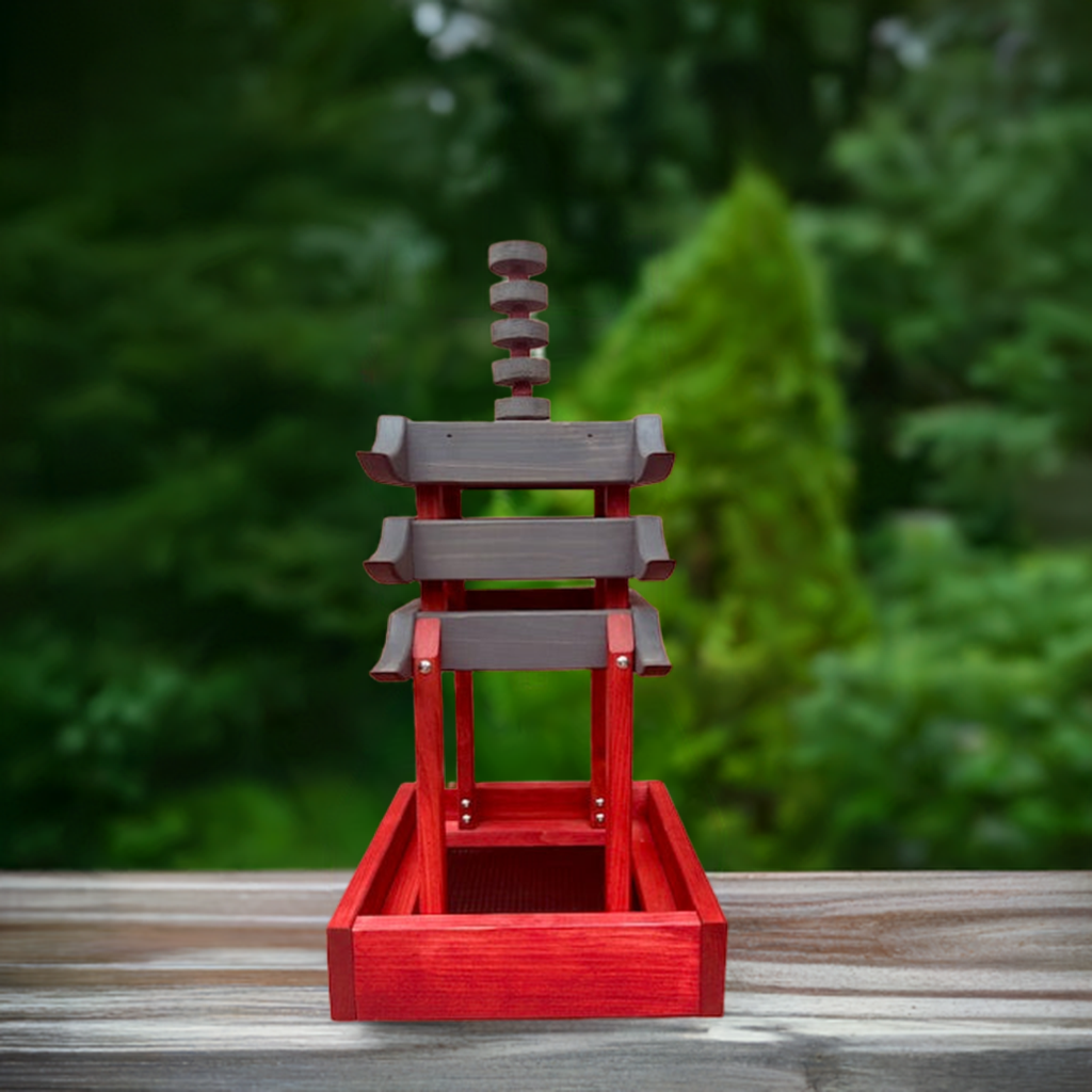Grand Chiisai Asian Style Platform Bird Feeder (small)