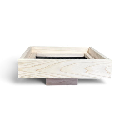Cedar Post Mount Platform Bird Feeder: Pole Mounted Outdoor Platform Feeder