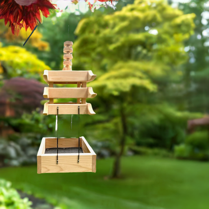 Chiisai Asian Style Platform Bird Feeder (small)