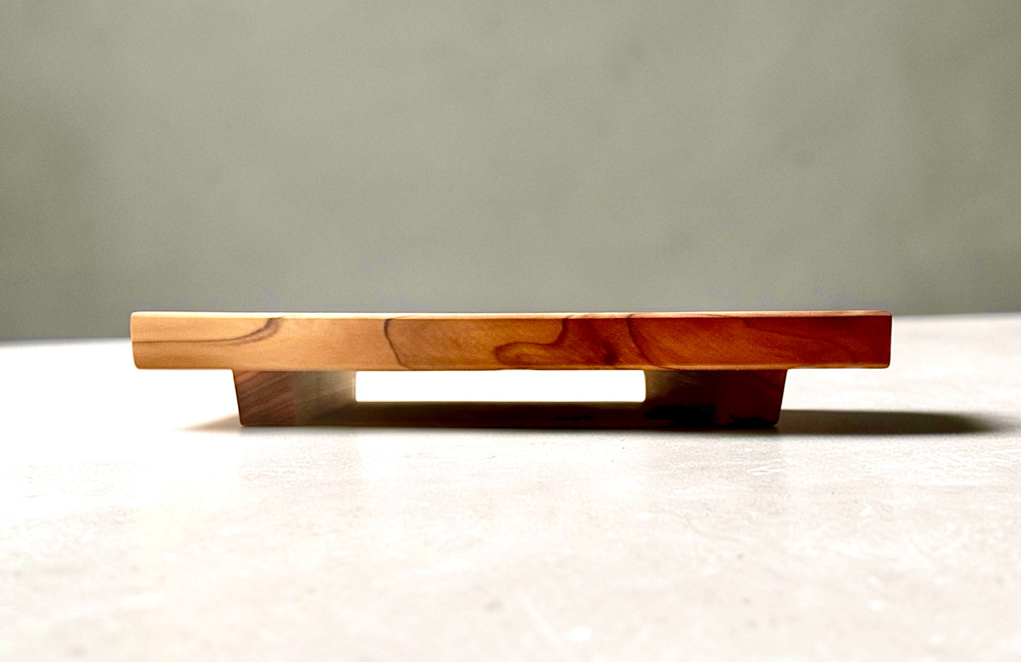 Cedar wood riser: wood display stand, plant stand, bonsai stand