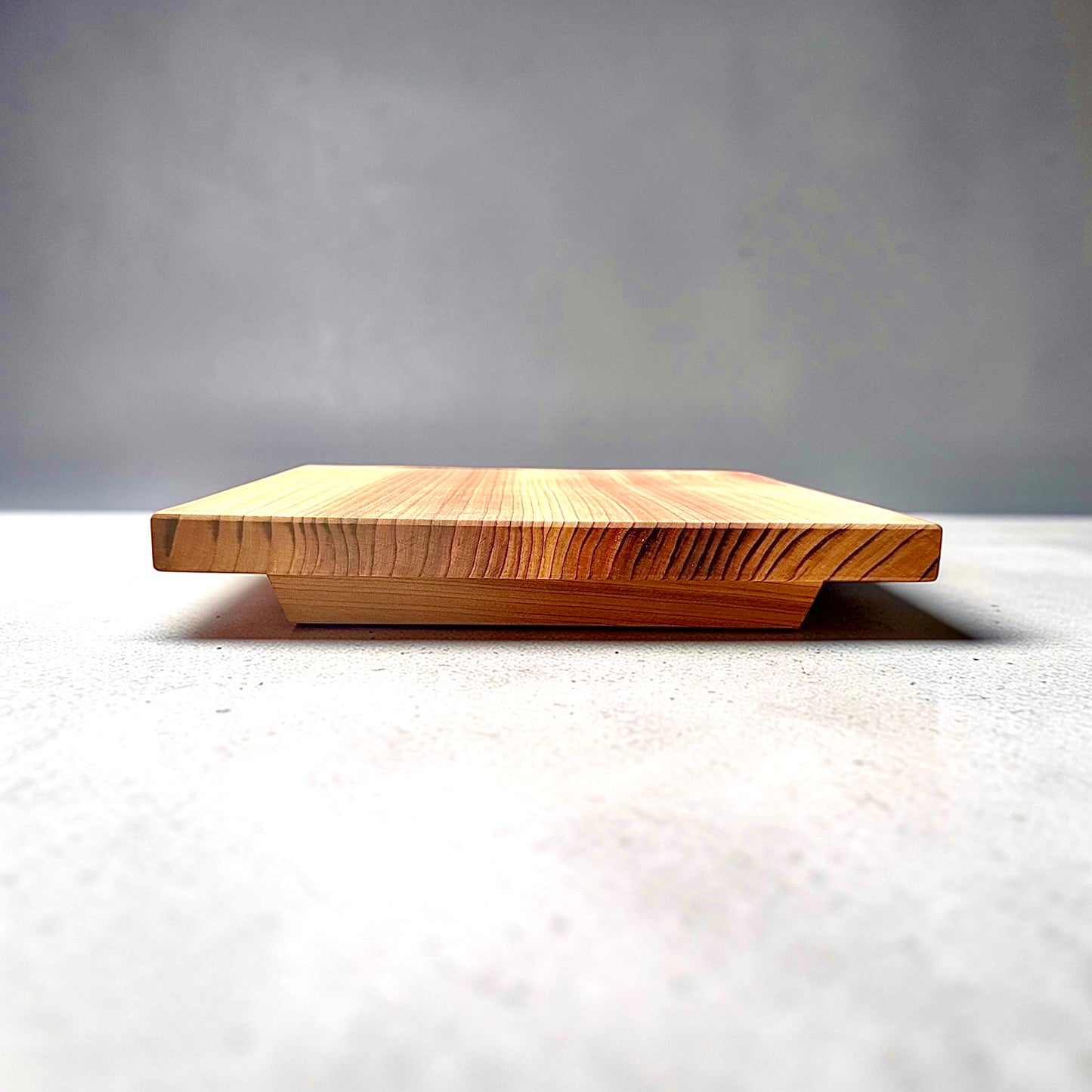 Cedar wood riser: wood display stand, plant stand, bonsai stand