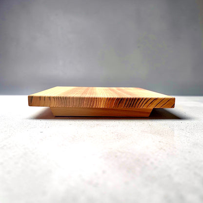 Cedar wood riser: wood display stand, plant stand, bonsai stand