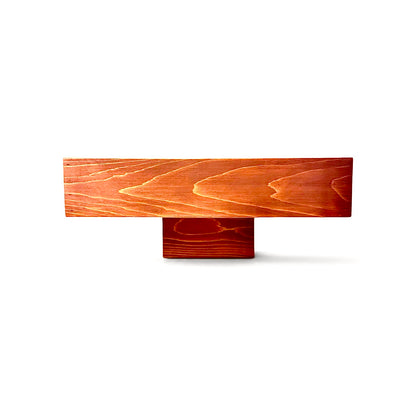 Cedar Post Mount Platform Bird Feeder: Pole Mounted Outdoor Platform Feeder