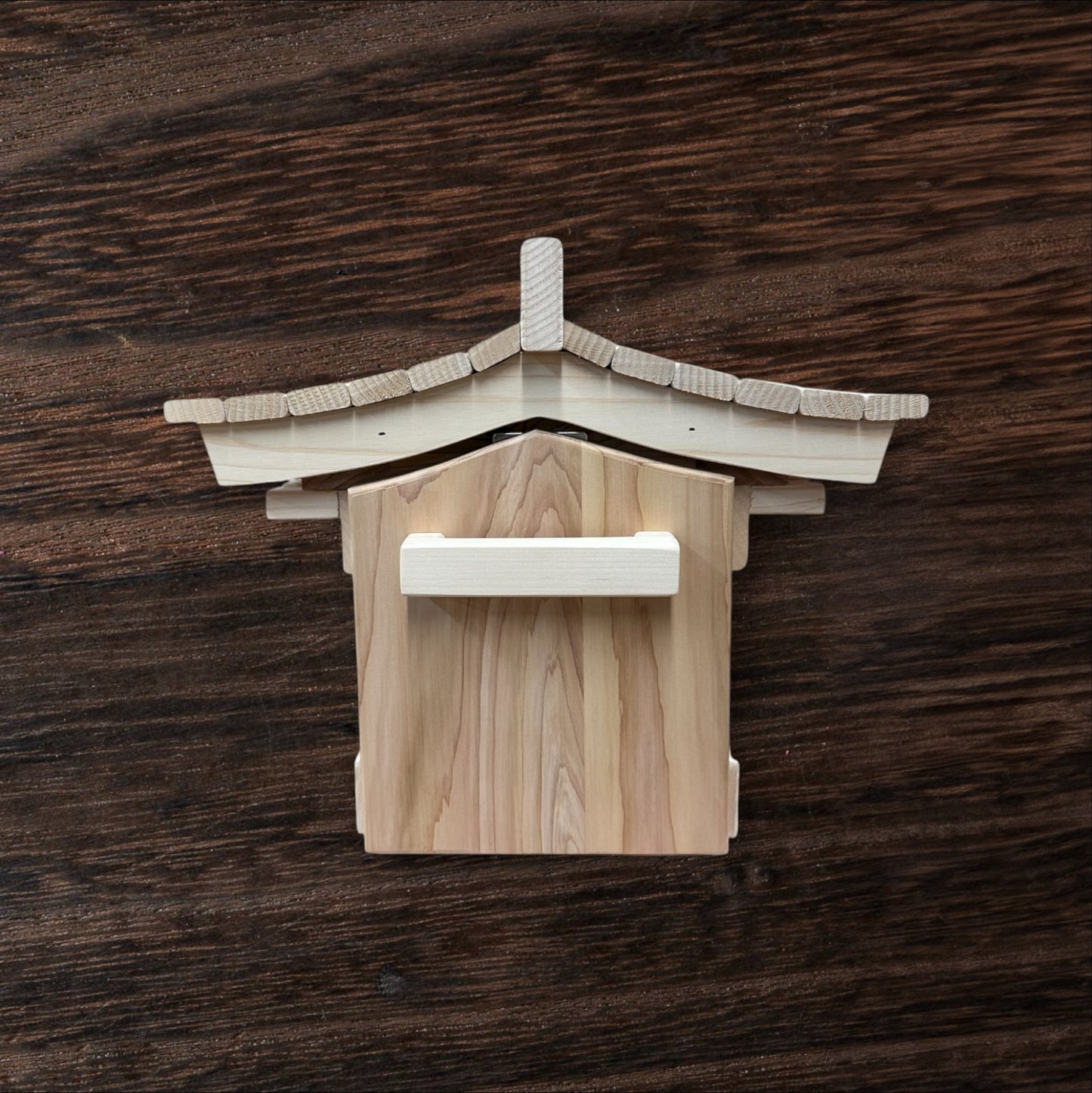 Pagoda Mailbox-cedar Asian style pagoda mailbox