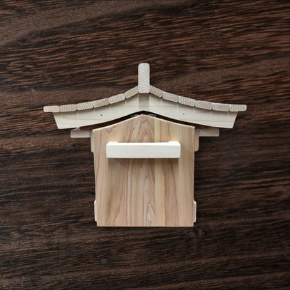 Pagoda Mailbox-cedar Asian style pagoda mailbox