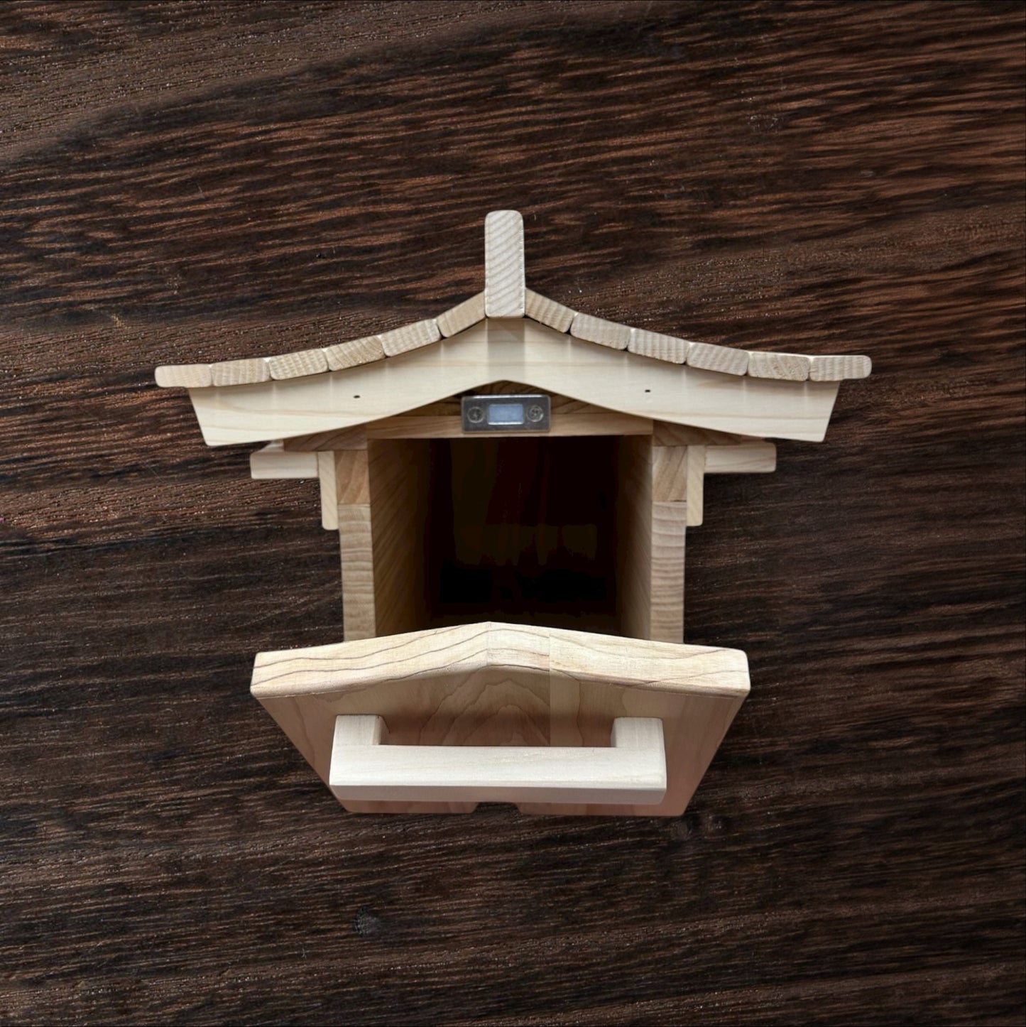 Pagoda Mailbox-cedar Asian style pagoda mailbox