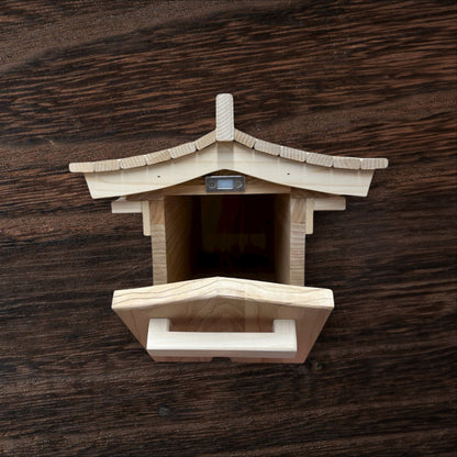 Pagoda Mailbox-cedar Asian style pagoda mailbox