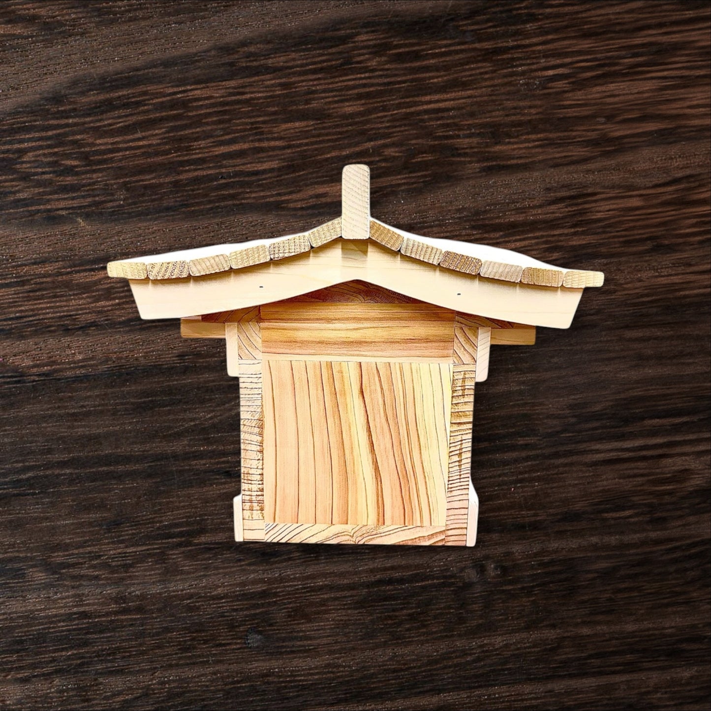 Pagoda Mailbox-cedar Asian style pagoda mailbox