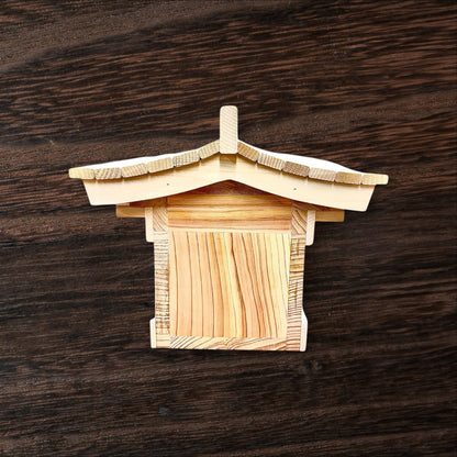 Pagoda Mailbox-cedar Asian style pagoda mailbox