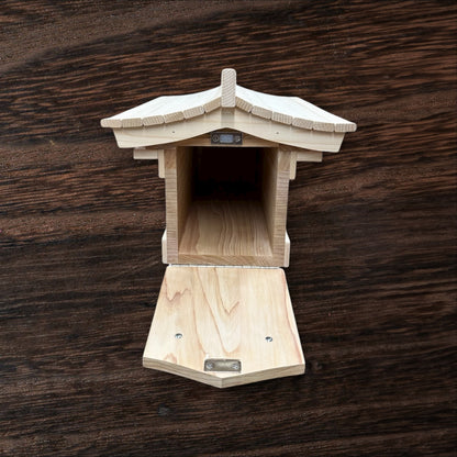 Pagoda Mailbox-cedar Asian style pagoda mailbox