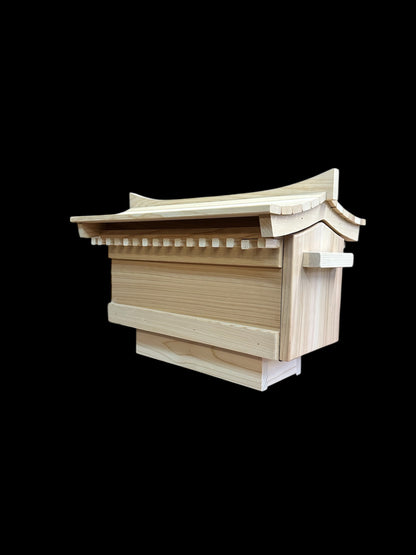 Pagoda Mailbox-cedar Asian style pagoda mailbox