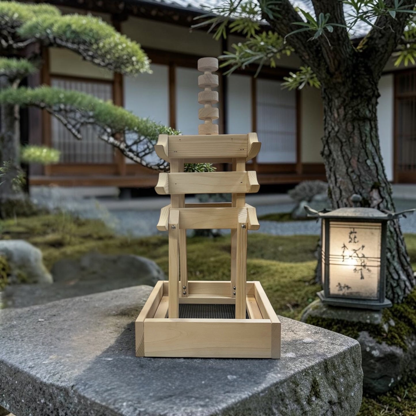 Grand Chiisai Asian Style Platform Bird Feeder (small)