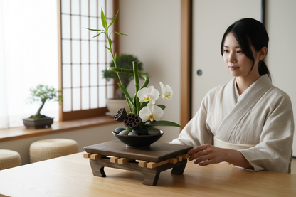 Bonsai stand | Ikebana stand: Asian styled cedar plant stand