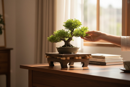 Bonsai stand | Ikebana stand: Asian styled cedar plant stand