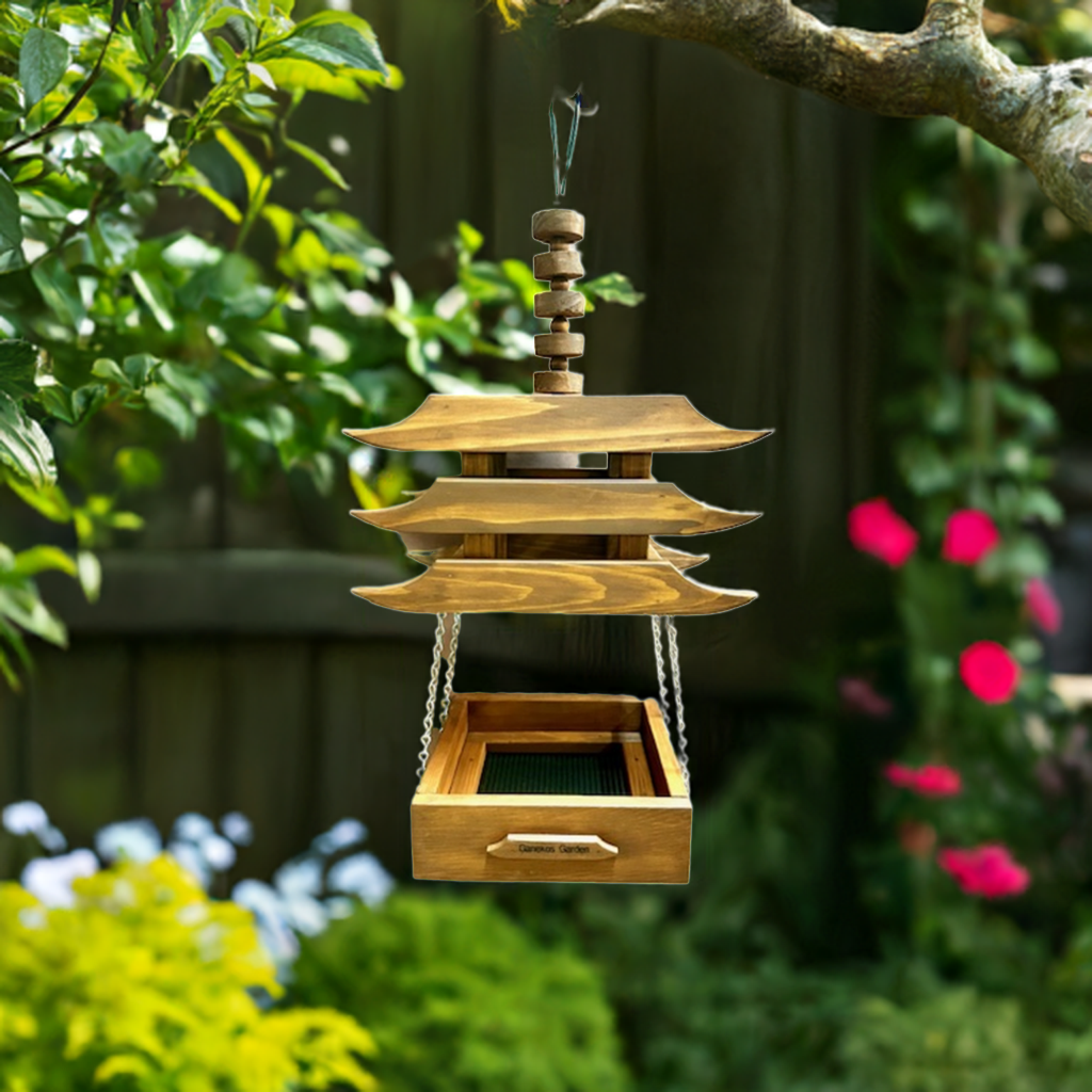 Chiisai Asian Style Platform Bird Feeder (small)