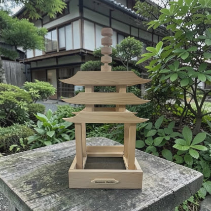 Grand Chiisai Asian Style Platform Bird Feeder (small)