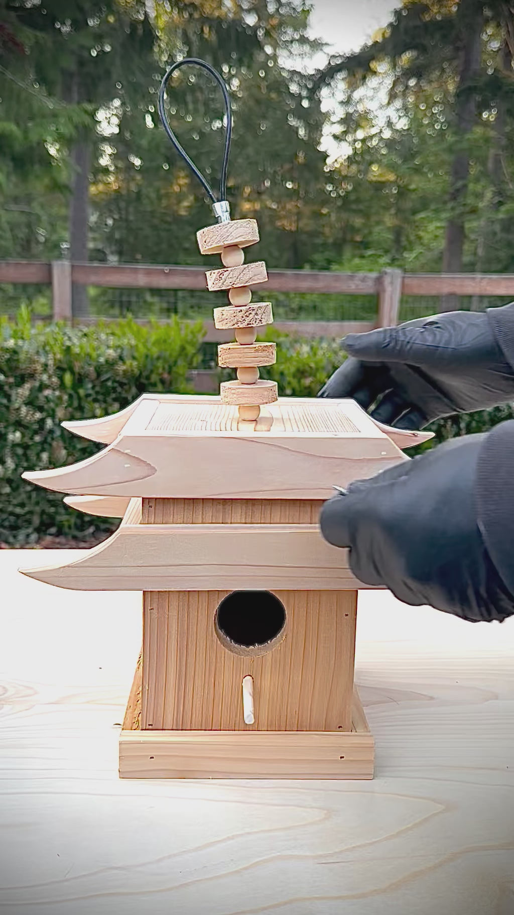 Asian Style Bird House Jinja – Ganeko's Garden & Woodworks