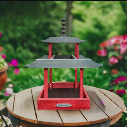Grand Temple Asian Style Large Bird Feeder