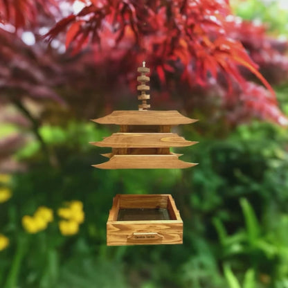 Chiisai Asian Style Platform Bird Feeder (small)