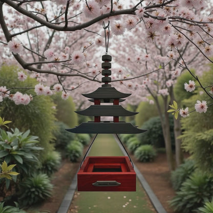 Pagoda Asian Style Bird Feeder